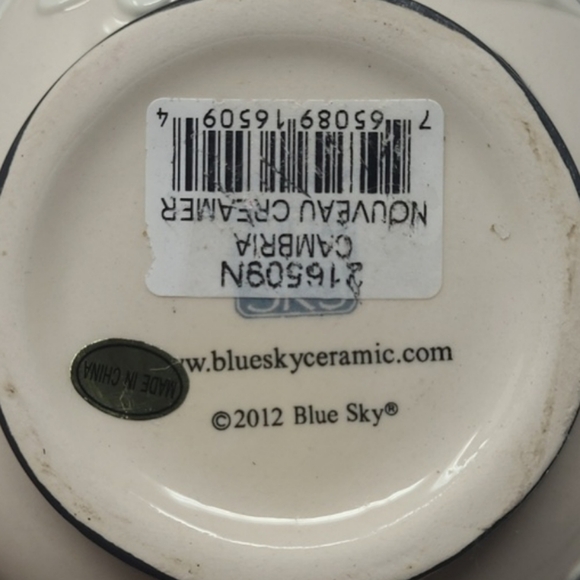 2012 BLUE SKY HEATHER GOLDMINE CERAMIC CREAMER - Picture 10 of 16